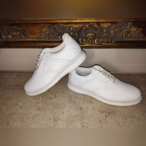Stroll Promenade Golf Shoes Elegant White Men's Oxfords